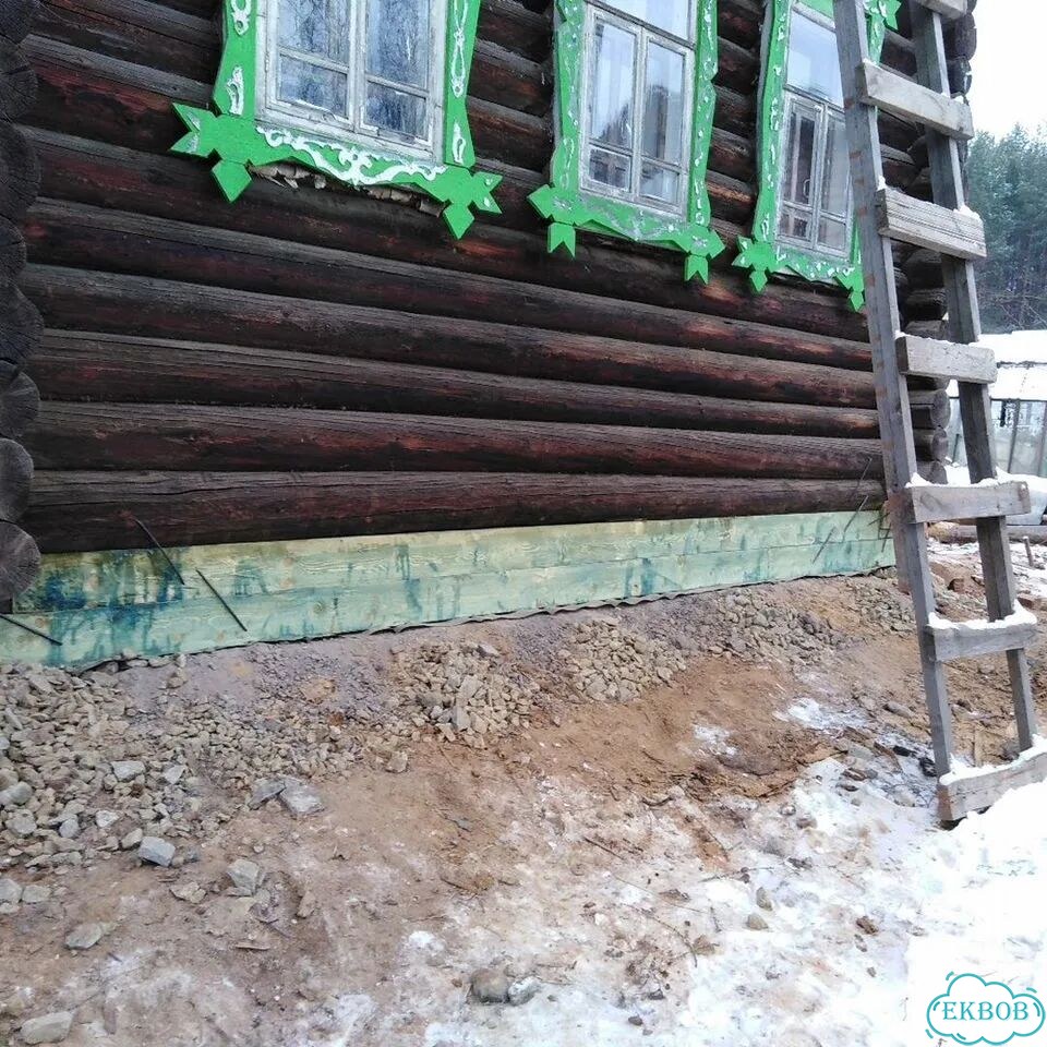 Замена венцов подъем дома замена лаг фото 9
