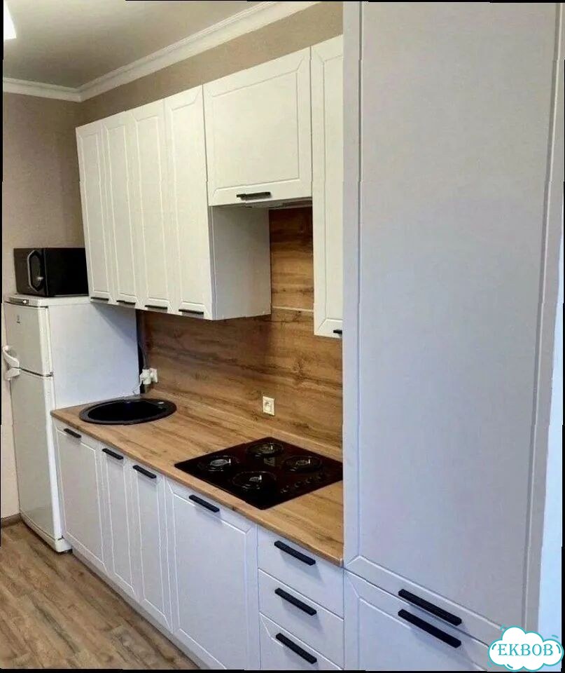 Современная модульная кухня с фасадами мдф новая фото 10