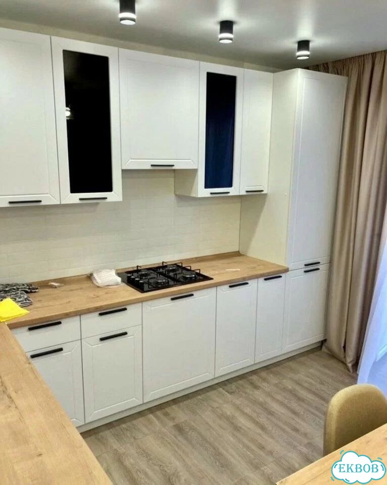 Кухонный гарнитур модульный с глянцевыми фасадами мдф фото 2