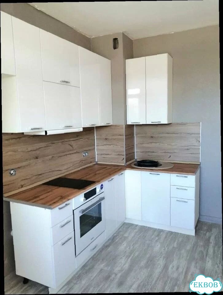 Кухонный гарнитур модульный с матовыми фасадами мдф фото 3