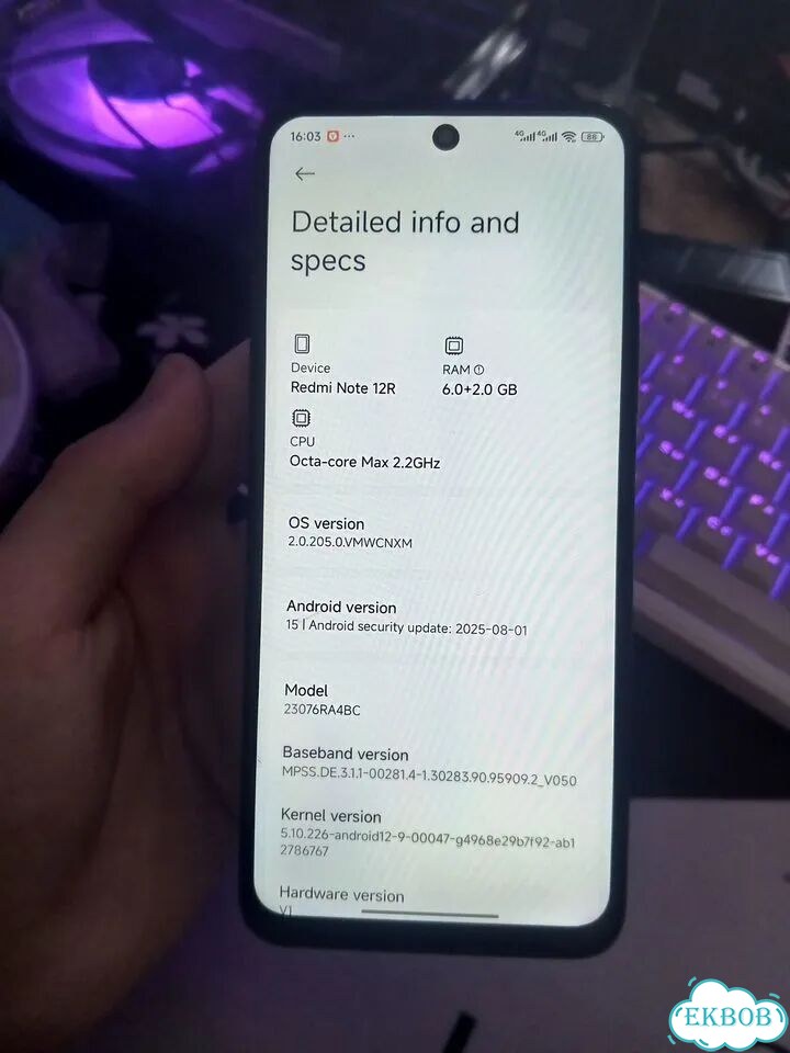 Xiaomi Redmi Note 12, 6/128 ГБ, 2 SIM фото 6