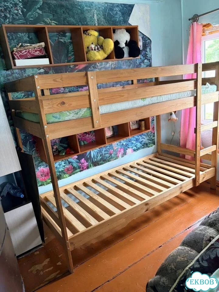 Кровать двухъярусная 200×90 mydal IKEA фото 2