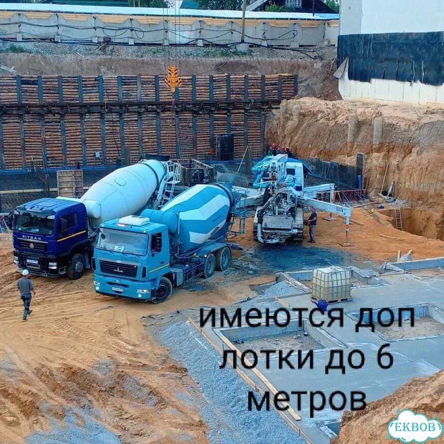 Доставка бетона миксером фото 1