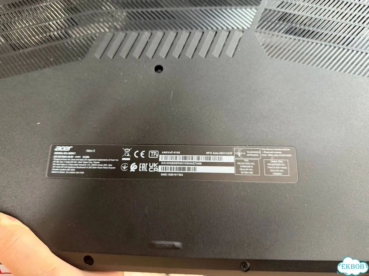 Ноутбук acer nitro 5 an515-57 rtx3050ti i5-11400H фото 7