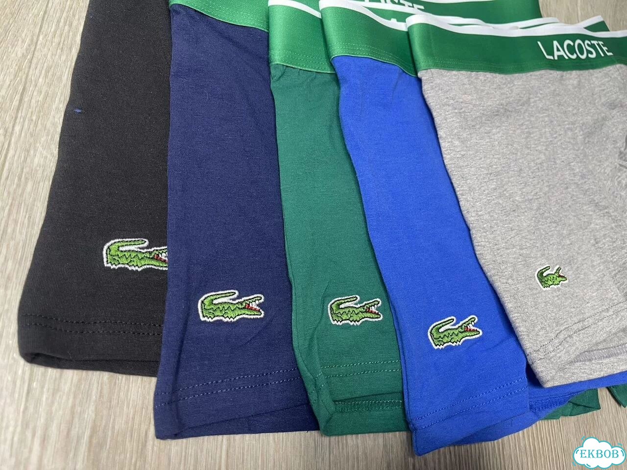 Трусы боксеры мужские Lacoste набор 5шт в коробке фото 3