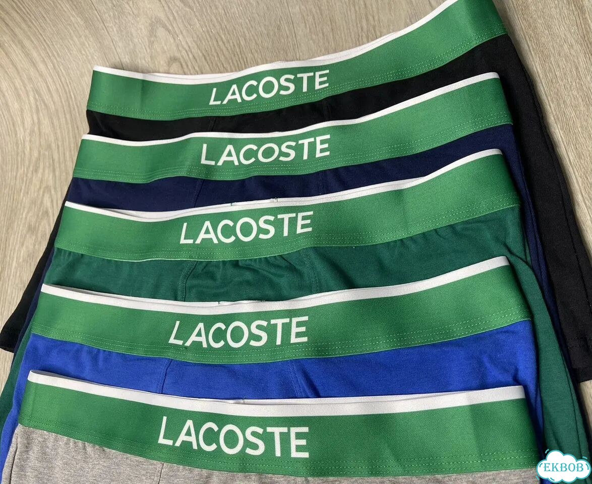Трусы боксеры мужские Lacoste набор 5шт в коробке фото 4