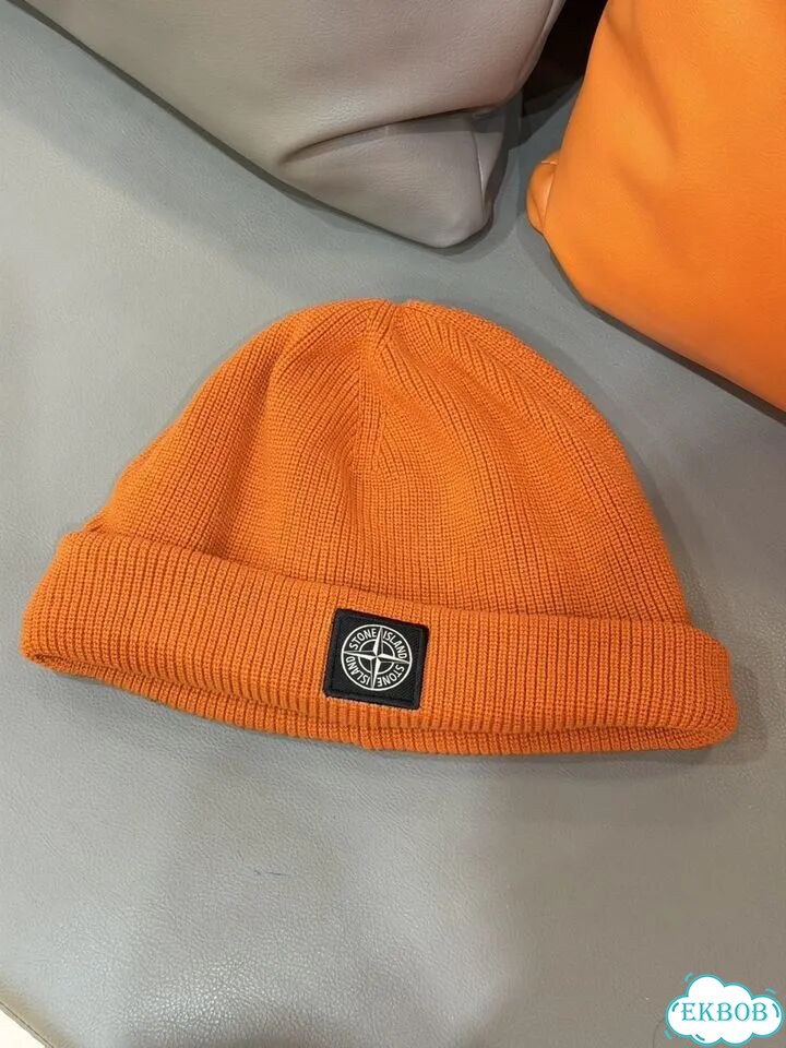 Шапка Stone Island Original, оранжевая ориг фото 1