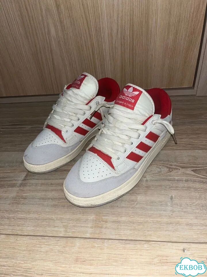 Adidas forum low white red Адидас форум лоу фото 2