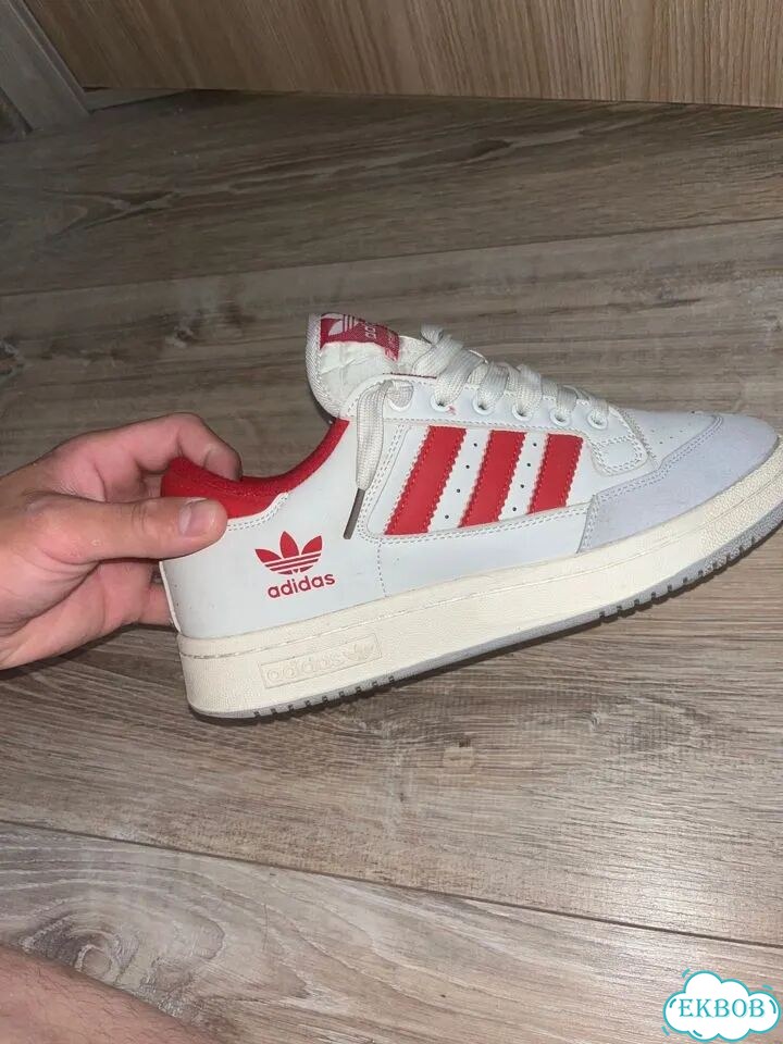 Adidas forum low white red Адидас форум лоу фото 3
