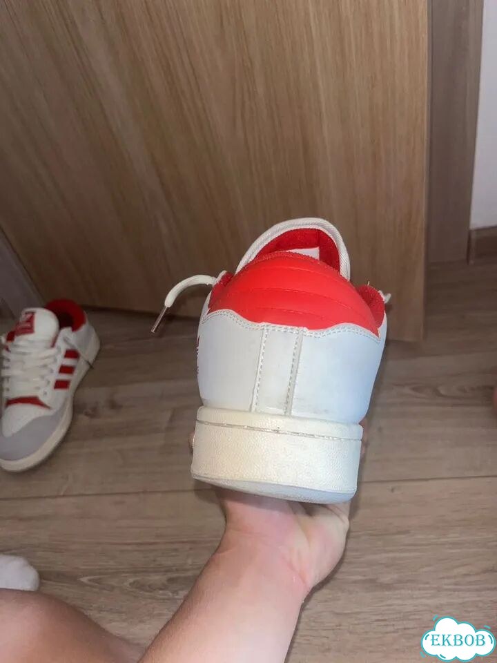 Adidas forum low white red Адидас форум лоу фото 6