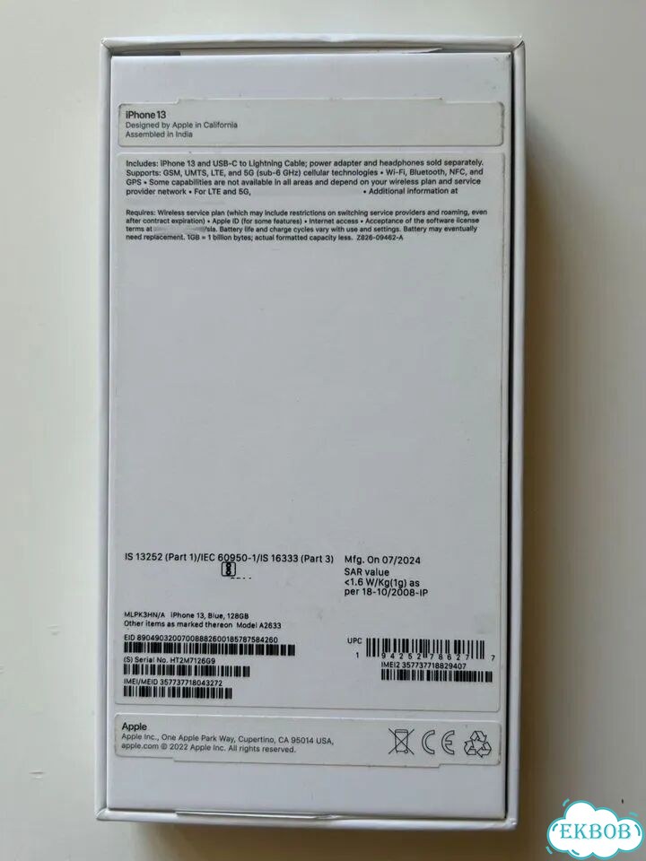 iPhone 13, 128 ГБ, SIM + eSIM фото 6
