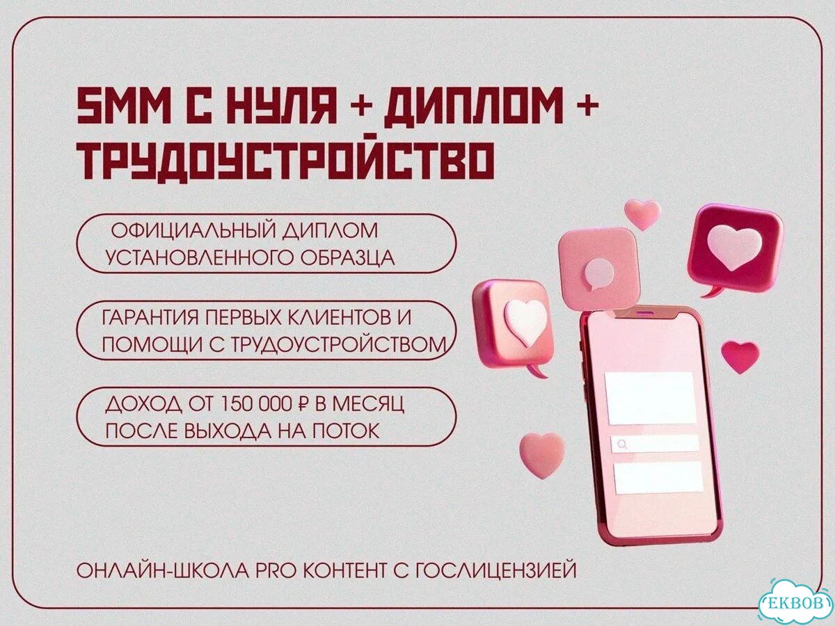 Обучение SMM онлайн с куратором и кейсами фото 1