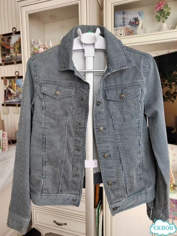 Джинсовая куртка детская 164 Benetton фото 1