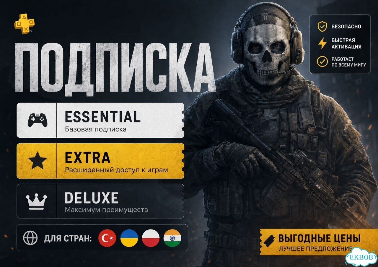 Подписка Ps Plus (Пс Плюс) Ps4/Ps5 фото 1