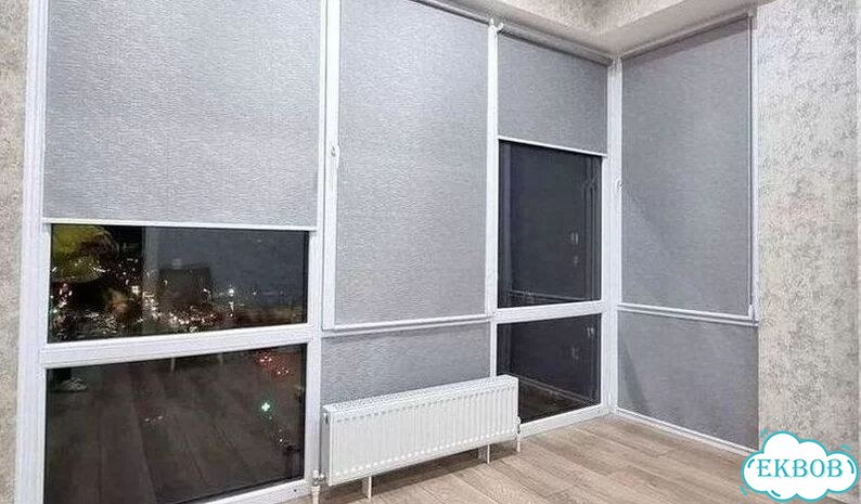 Рулонные шторы жалюзи с монтажом и без фото 2