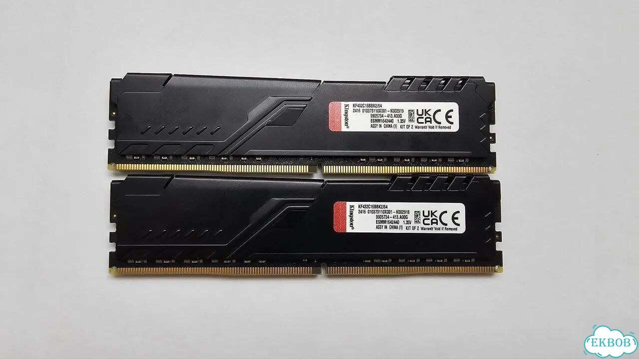 Оперативная память ddr4 kingston fury 64 GB фото 2