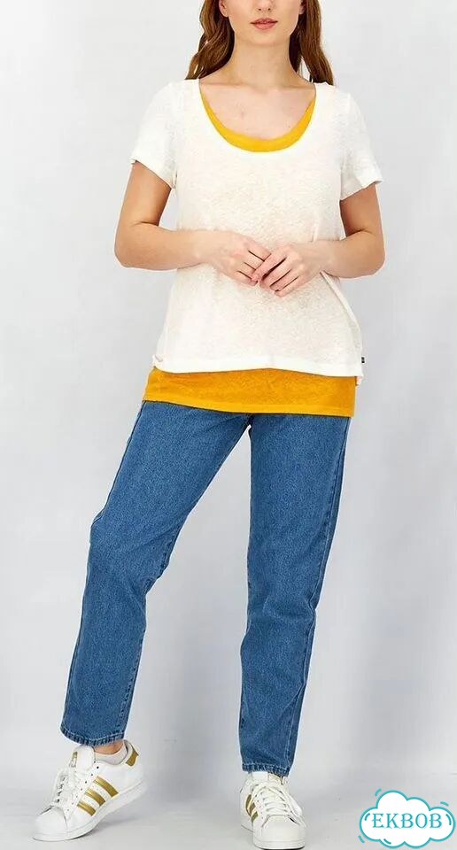 Комплект топов Esprit 2-в-1 хлопок лен Новый 44-46 фото 1