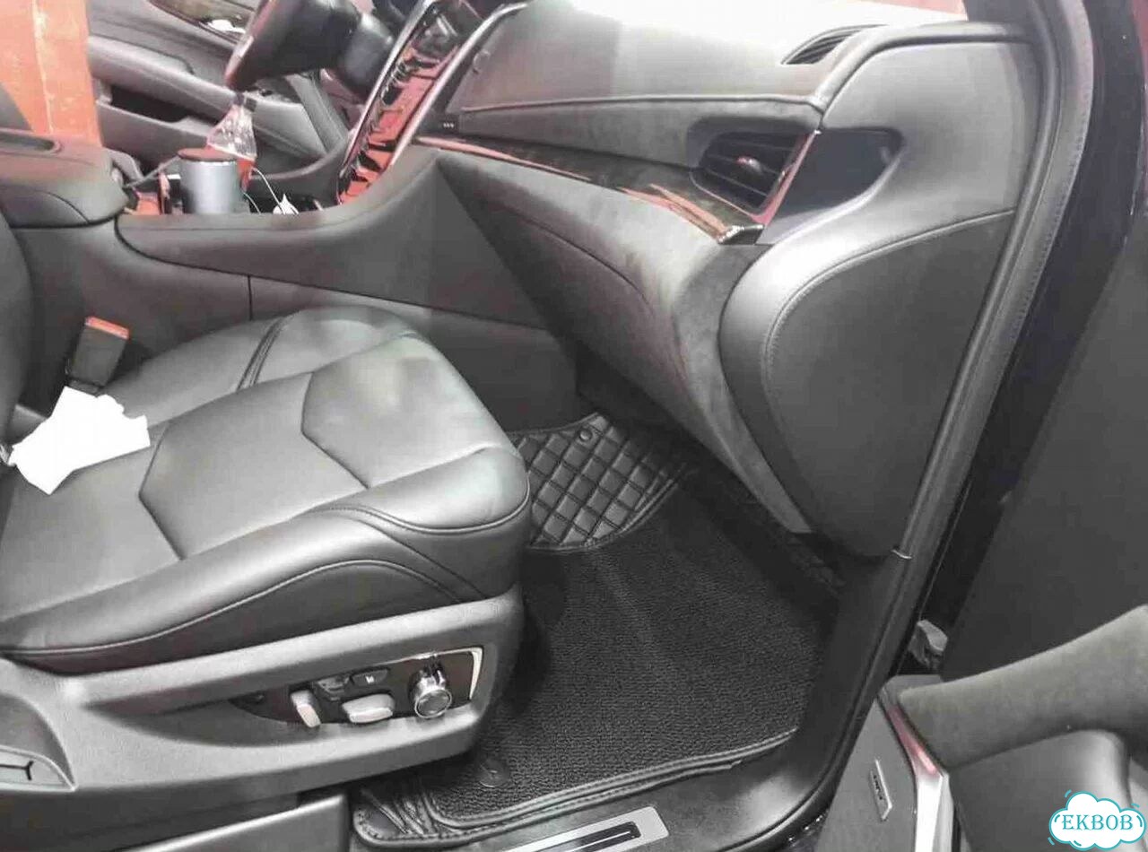3D коврики из экокожи cadillac escalade 2020 фото 1