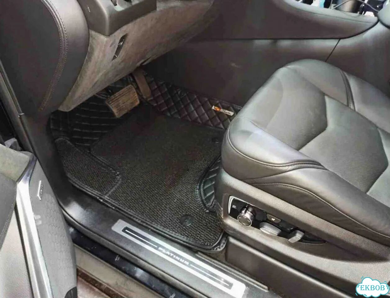 3D коврики из экокожи cadillac escalade 2020 фото 7
