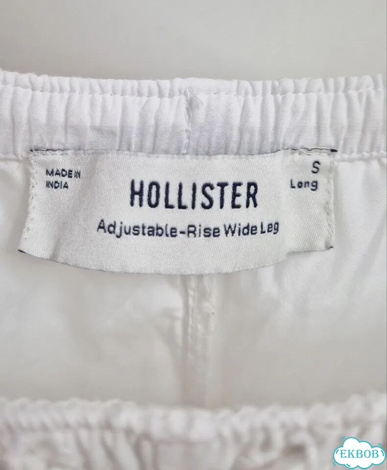 Широкие брюки Hollister ткань шитье фото 3