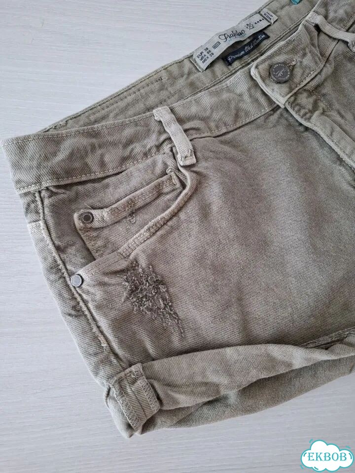 Джинсовы шорты Zara 44 46 фото 3