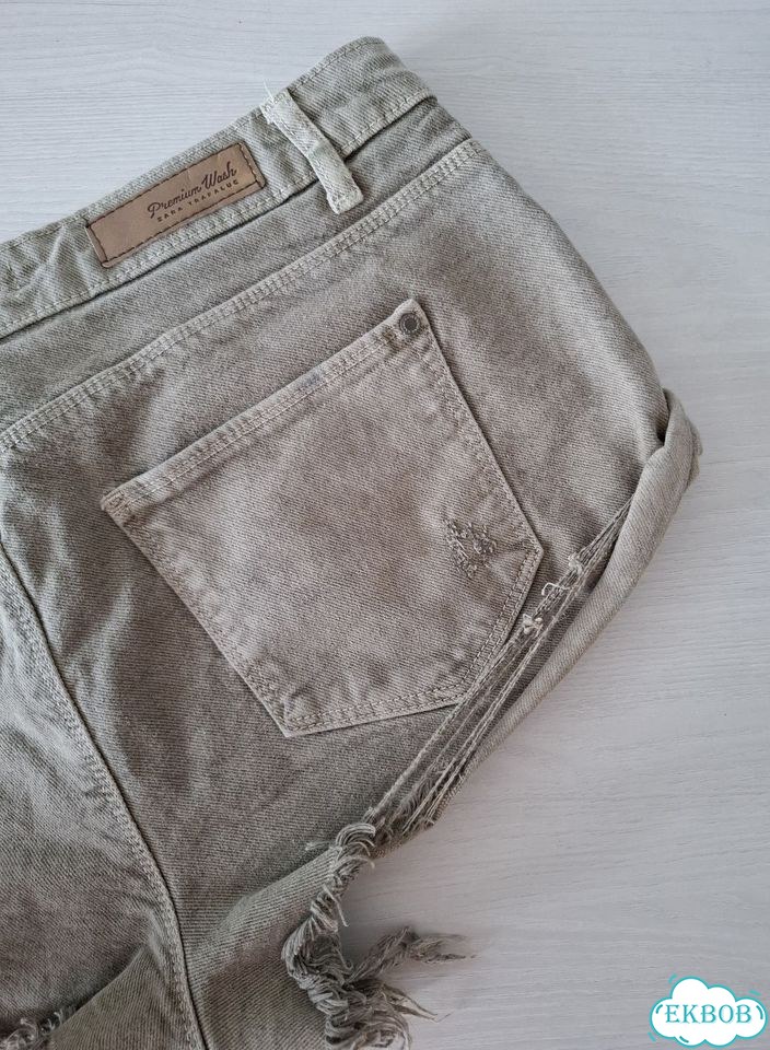 Джинсовы шорты Zara 44 46 фото 7