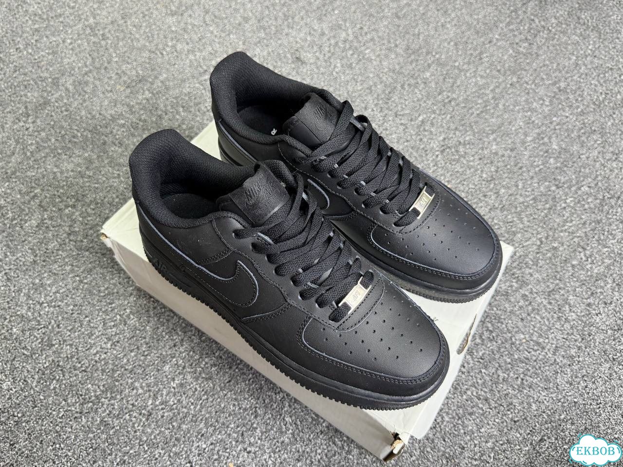 Nike air force 1 черные фото 2