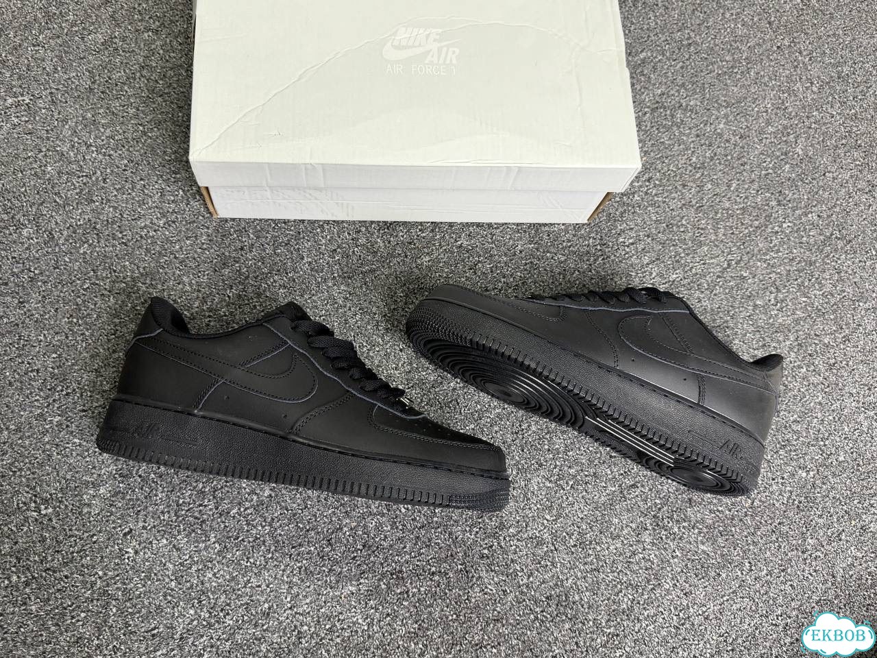 Nike air force 1 черные фото 8