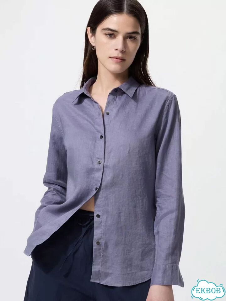 Uniqlo Рубашка премиум лен фото 1