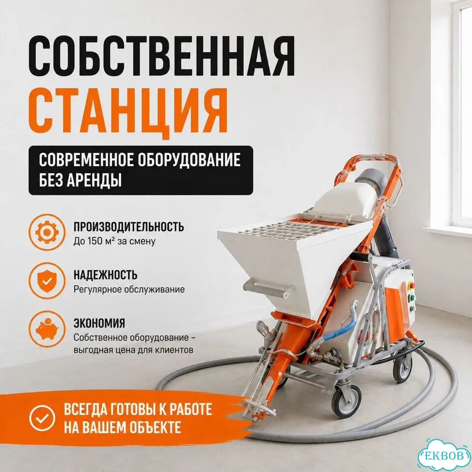 Механизированная штукатурка стен с гарантией фото 4