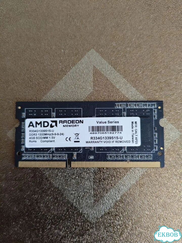 Оперативная память AMD DDR3 sodimm 4GBx2 фото 1