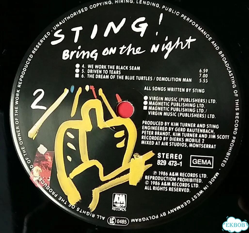 Sting - bring ON THE night / 1986 germany фото 3