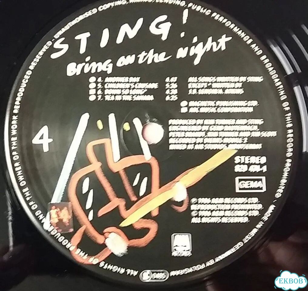 Sting - bring ON THE night / 1986 germany фото 4