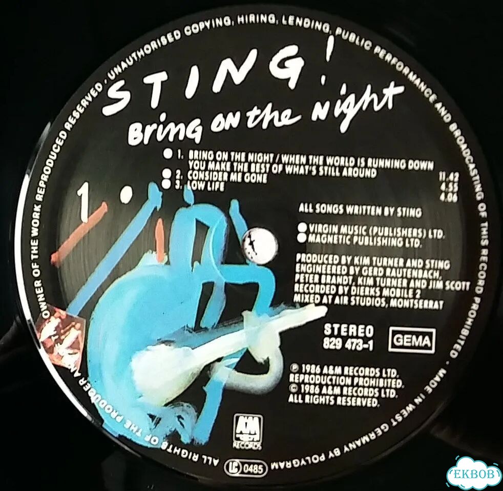 Sting - bring ON THE night / 1986 germany фото 6