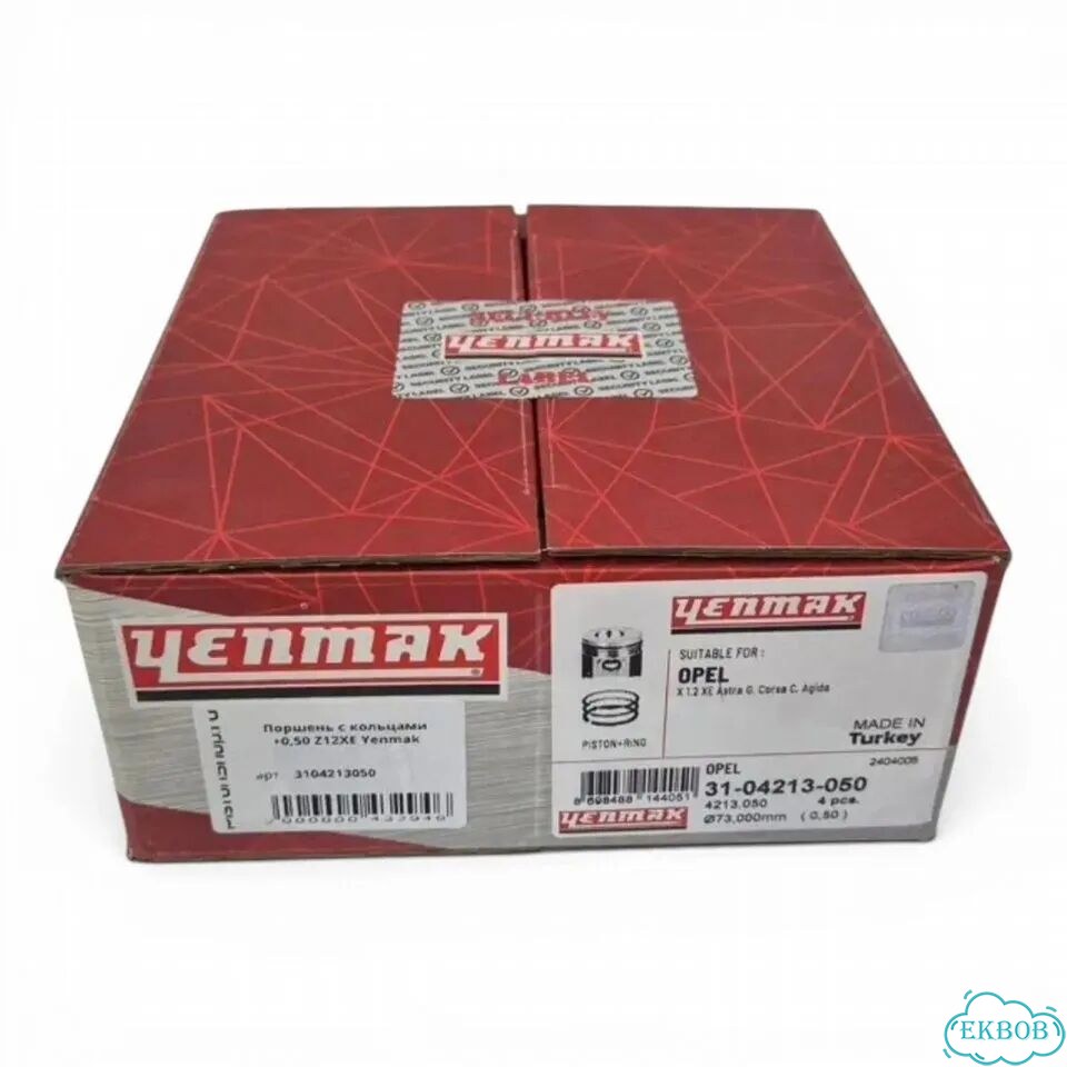Поршни с кольцами +0.50 Z12XE, X12XE Yenmak фото 4