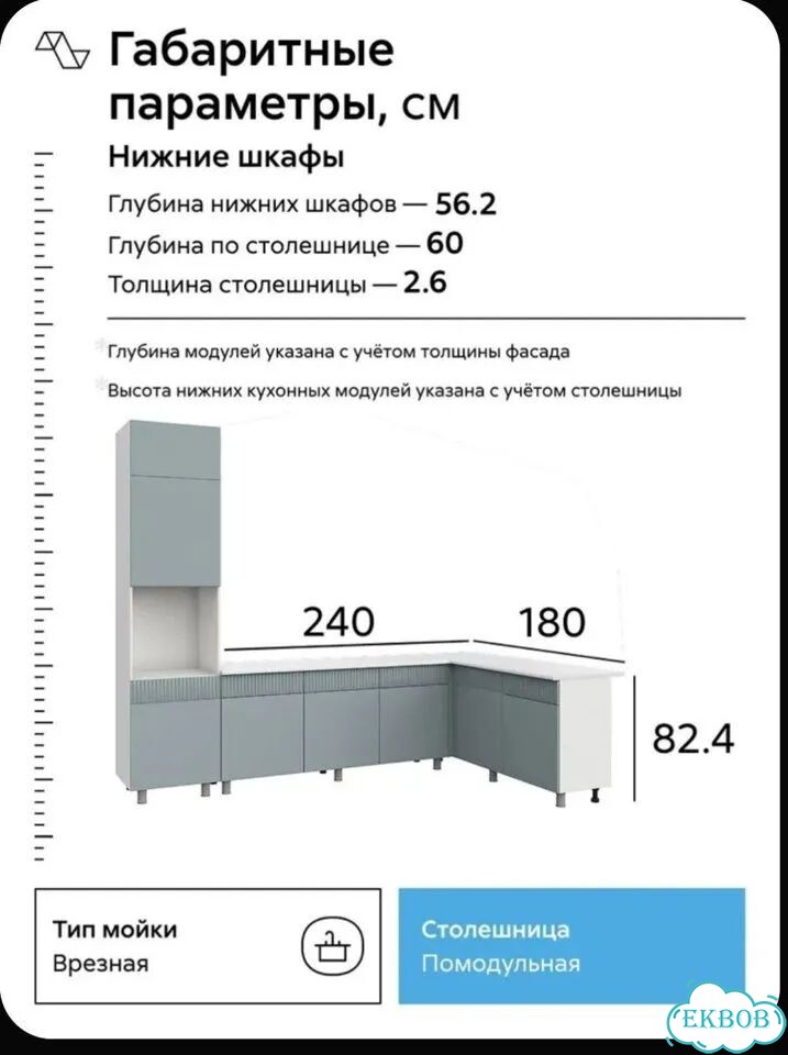 Кухня угловая новая 3 м на 1,8 фото 4