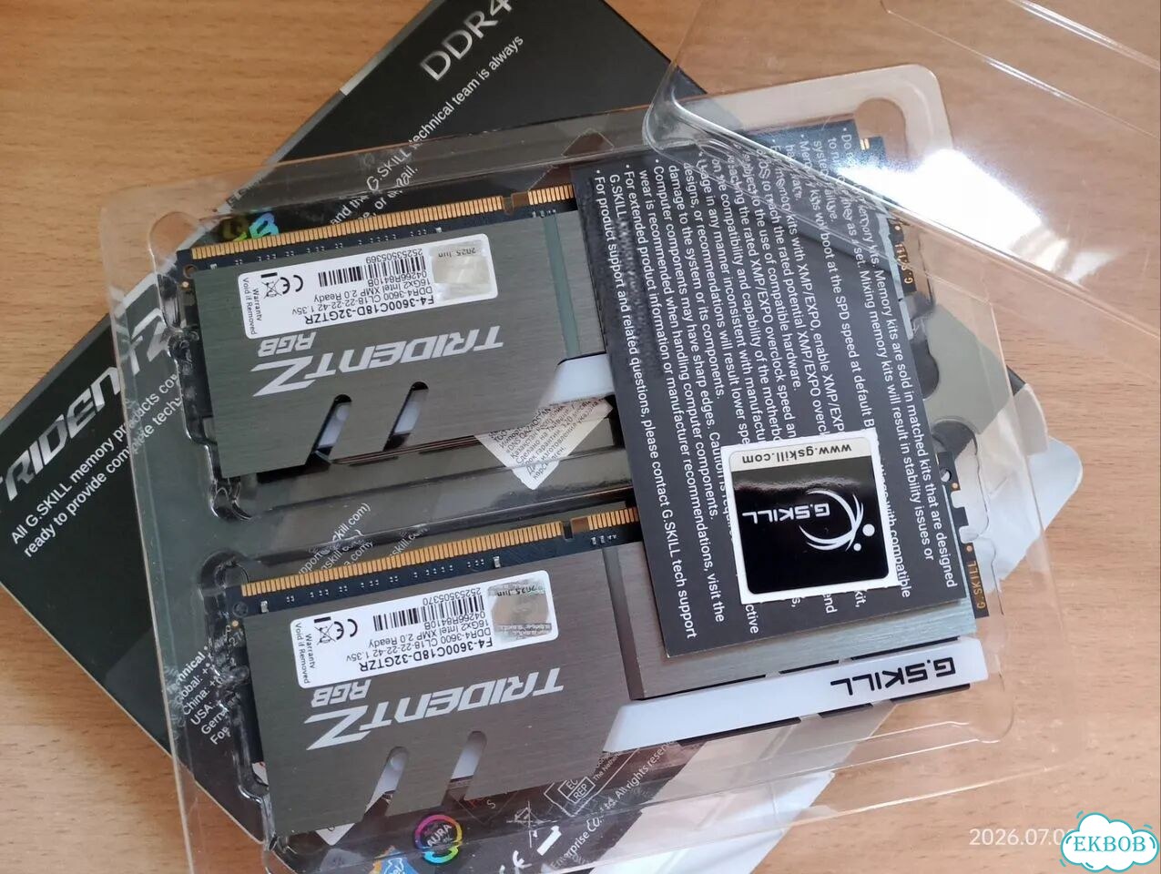 Оперативная память ddr4 32gb 3600mhz фото 1