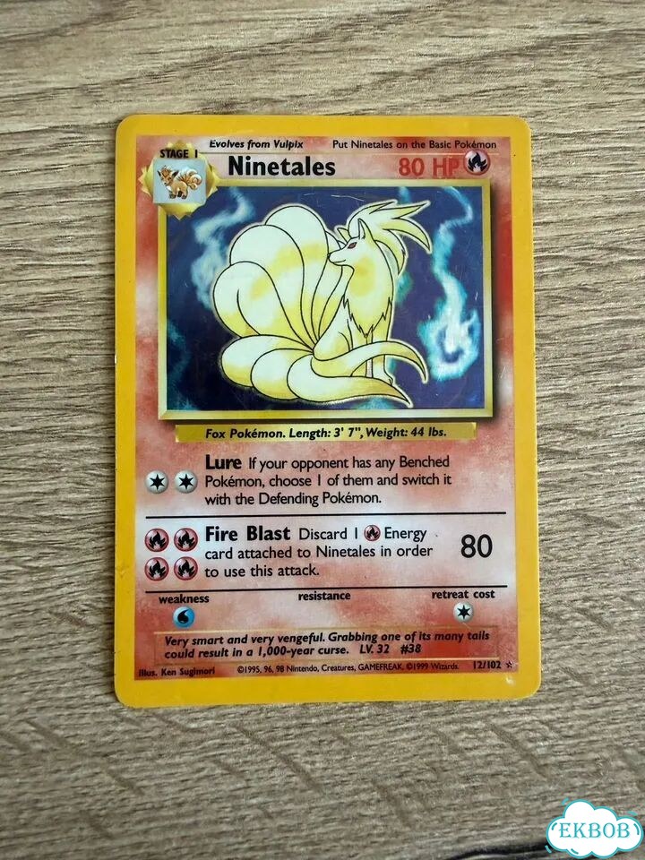 Pokemon TCG Ninetales Base set 12/102 holo фото 1