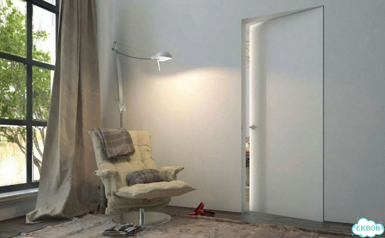 Двери скрытые межкомнатные Y803 фото 4