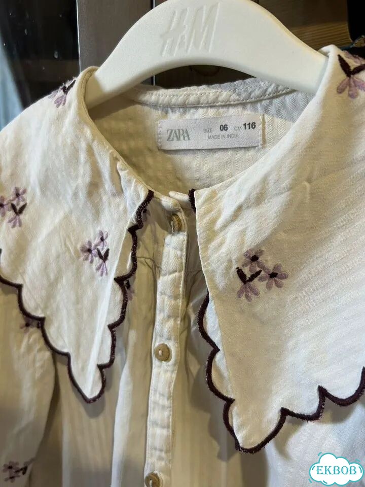 Блузка zara для девочки 116 фото 3