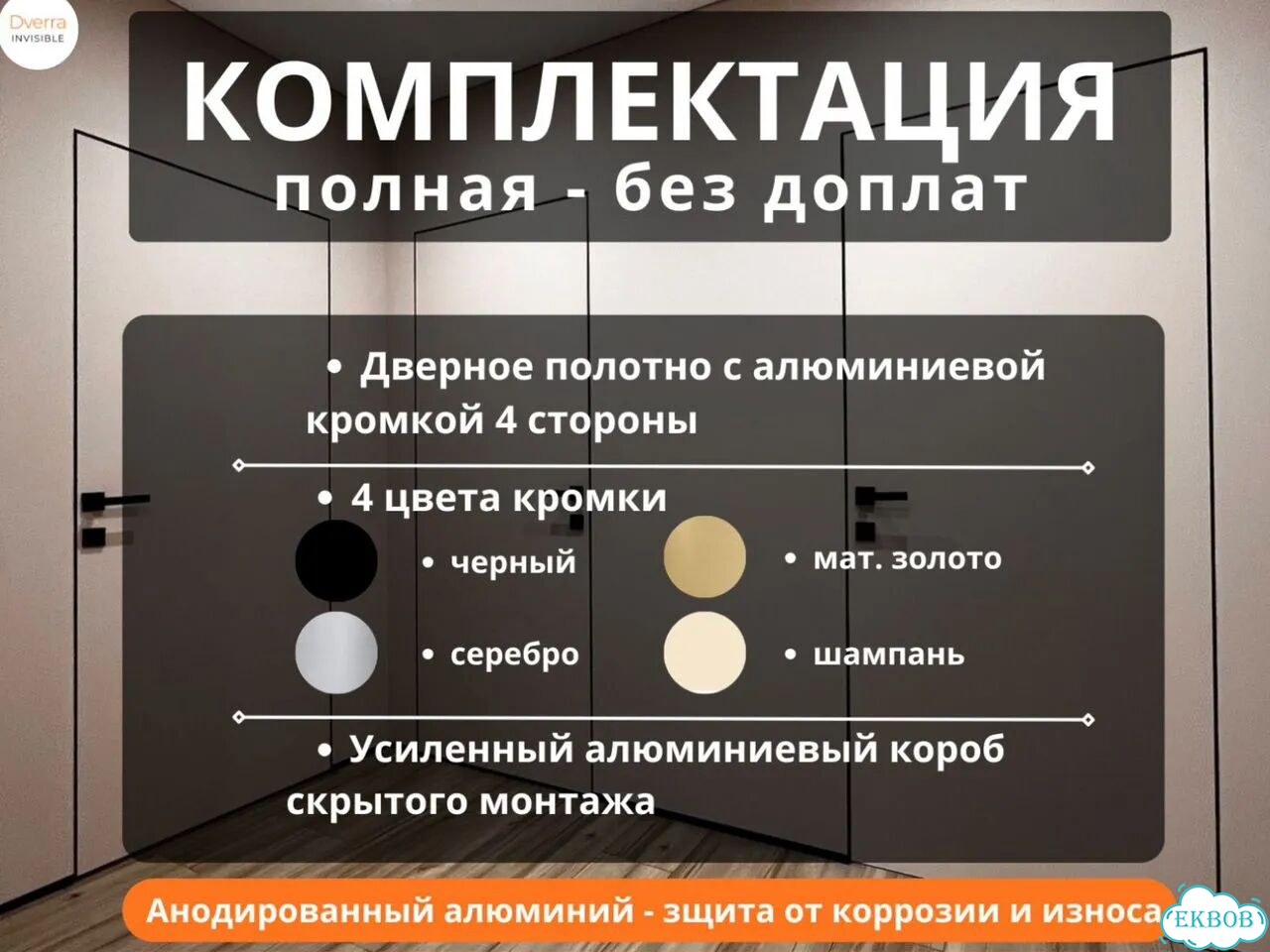 Скрытые двери с зеркалом от производителя фото 2