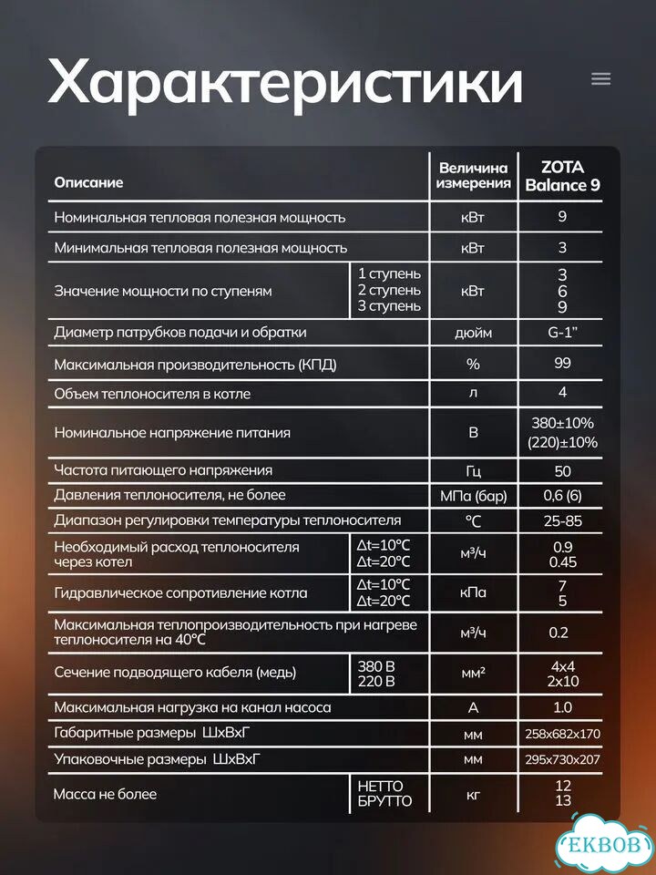 Электрокотел zota Balance 9 Вмятина на корпусе фото 5