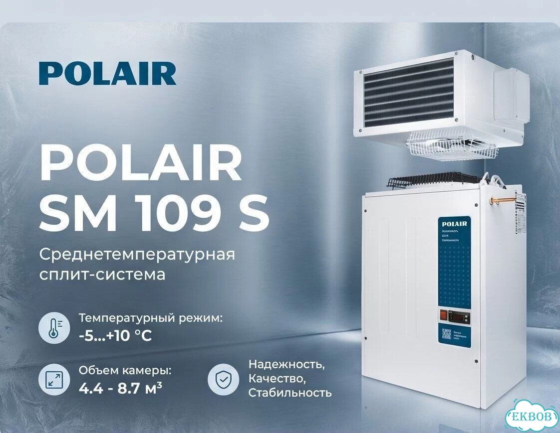 Сплит-система среднетемпературная polair SM 109 S фото 1