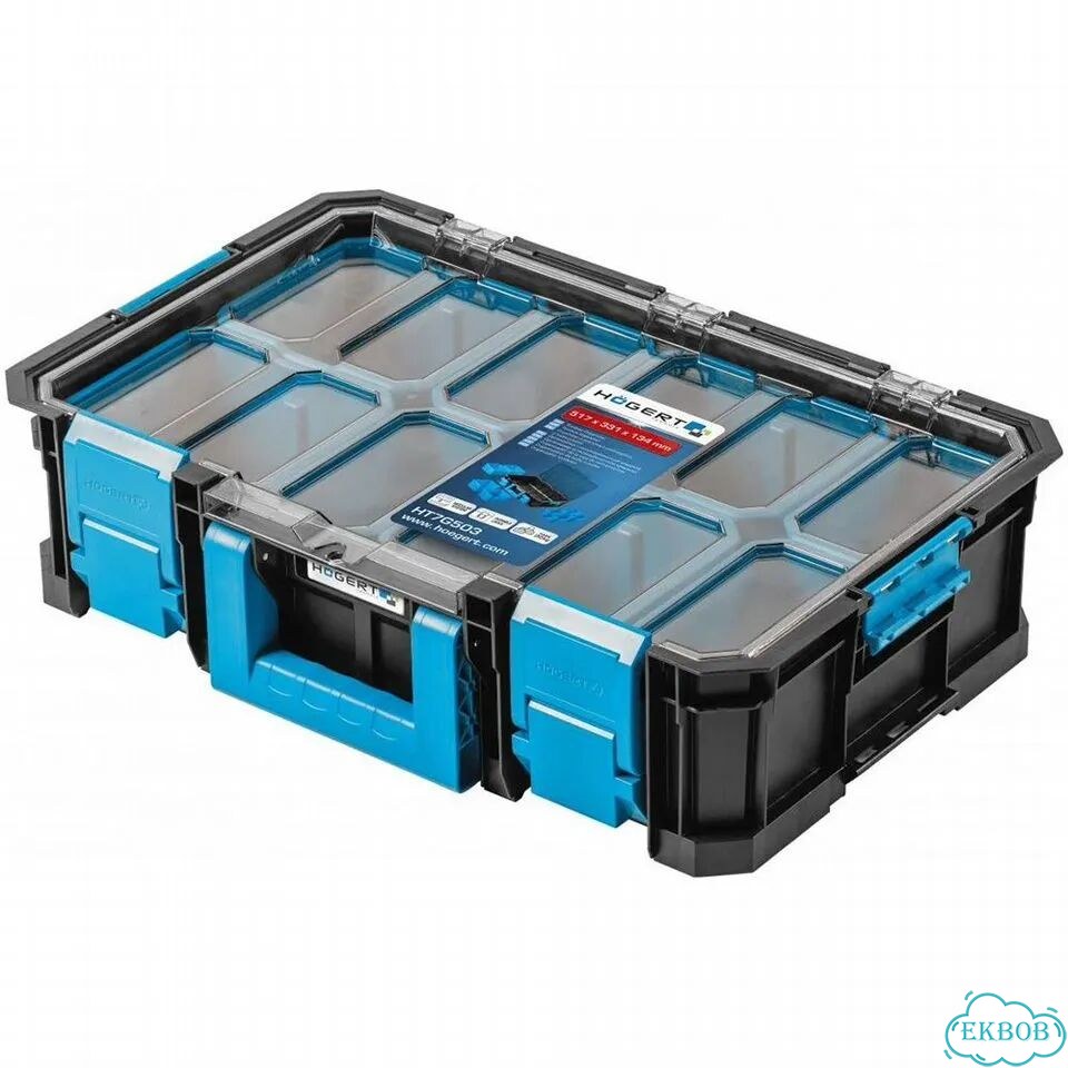 Набор ящиков 6 в 1 hoegert technik 520x390x1003 мм HT7G500-S1 фото 5