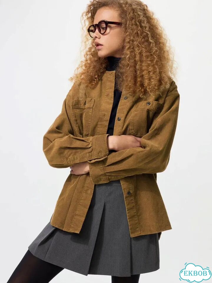 Uniqlo Рубашка-жакет вельвет фото 1