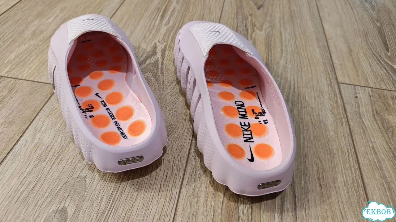Тапки nike mind розовые фото 2