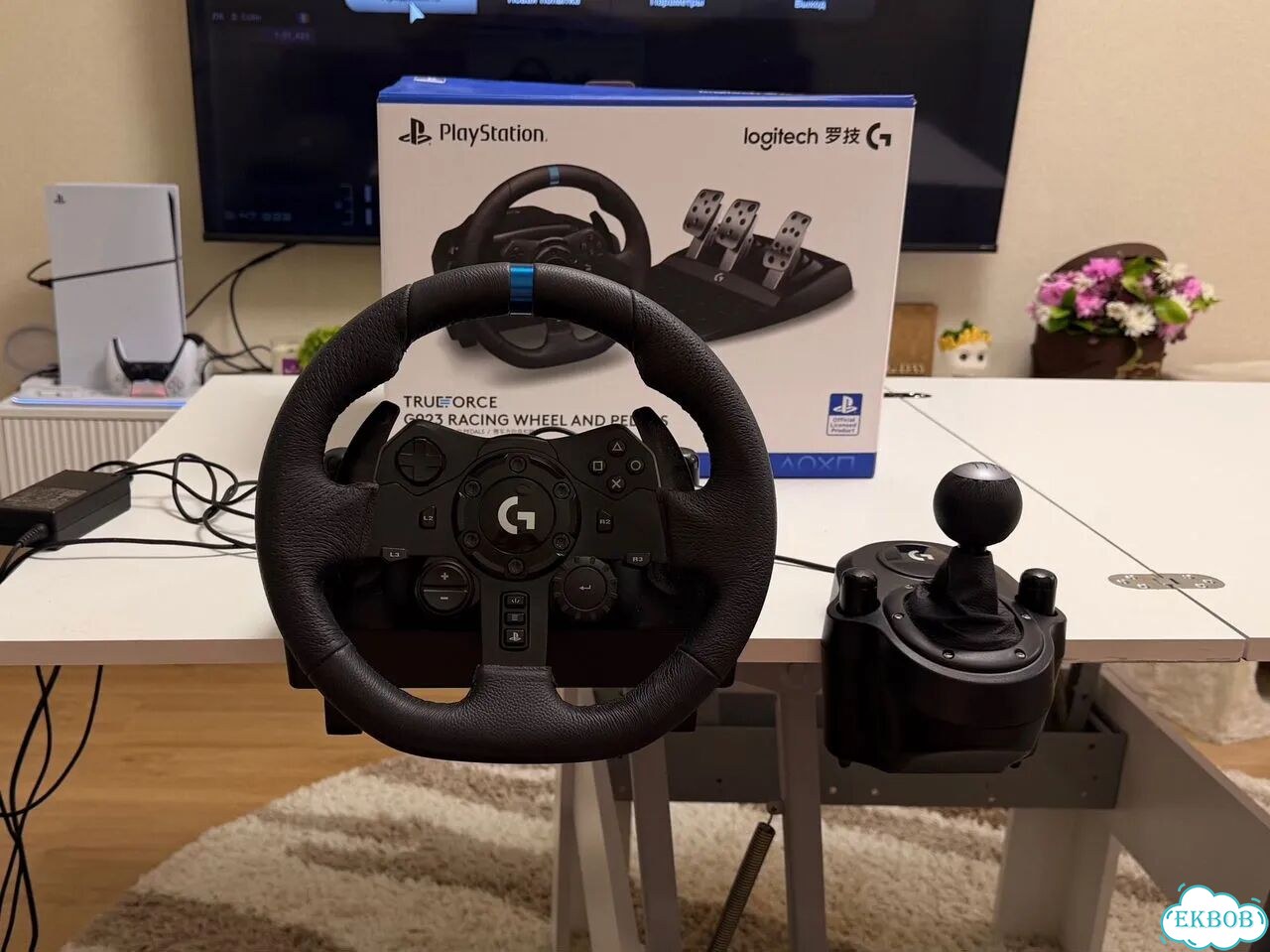 Игровой руль logitech g923 с кпп фото 1