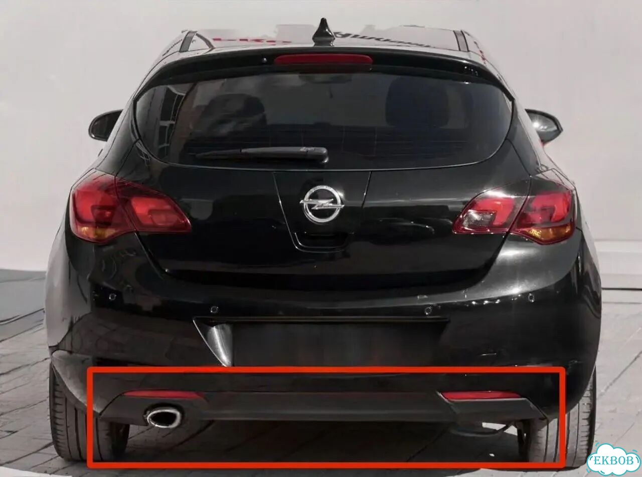 Задняя юбка бампера Opel Astra J turbo фото 8