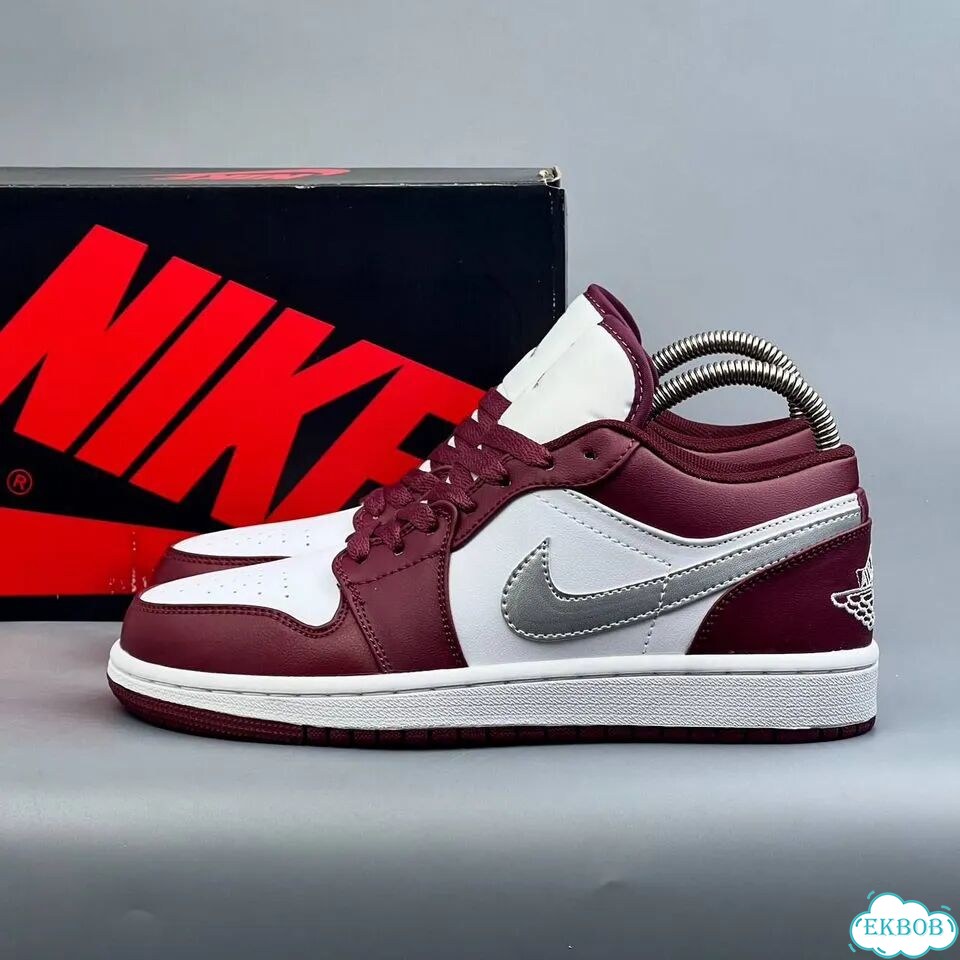 Nike Jordan 1 Low Red White фото 2