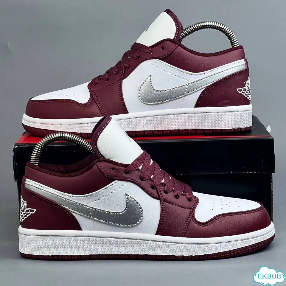 Nike Jordan 1 Low Red White фото 5